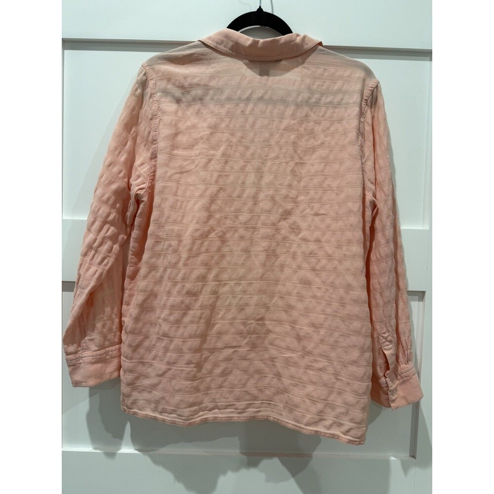 Tommy Bahama Top Womens  button up size large Pink Long Sleeve Cotton - Picture 3 of 10